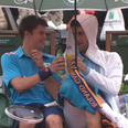 Video: Novak Djokovic chills with ball boy during rain delay