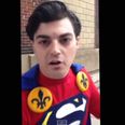 Video: Superman breaks up a fight between two drunk lads in St. Louis