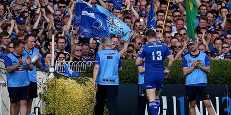 Pic: Brian O’Driscoll walks off the pitch for the last time as injury curtails final appearance