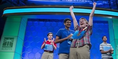 Video: Enthusiastic Spelling Bee contestant gets very excited before misspelling word…