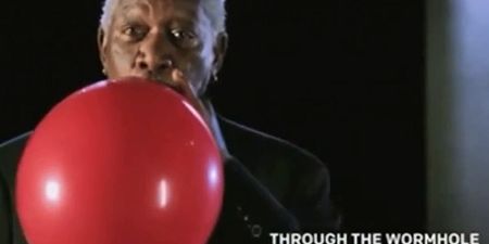 Video: Hearing Morgan Freeman’s voice after he’s just inhaled helium is as great as you’d expect