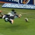 Video: Stuart Hogg denied hat-trick of tries by incredibly selfish team-mate; stadium announcer rubs it in afterwards