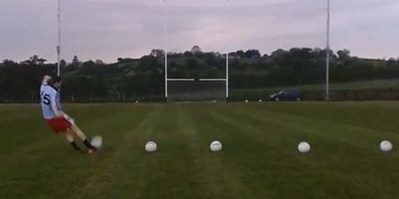 Video: Club footballer in Derry points eight 45s and one 55 in less than 100 seconds