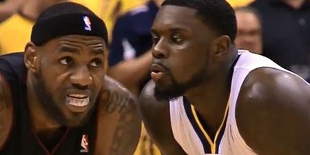Video: Indiana Pacers’ Lance Stephenson tries to put LeBron off by blowing in his ear; LeBron responds brilliantly