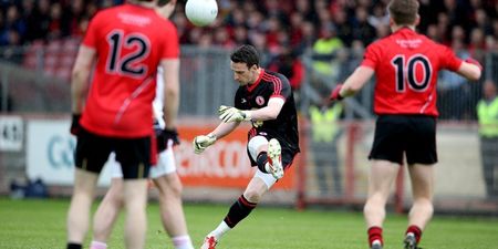 Video: Tyrone ‘keeper Niall Morgan converts nine 45s and one 55 in less than 90 seconds