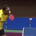 Video: This amazing man with no hands is way better at table tennis than you…