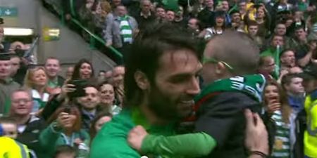 Video: Lennon and Samaras share a magic moment with young Celtic fan