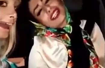 Video: Two Iranian women involved in car crash after recording a karaoke selfie while driving