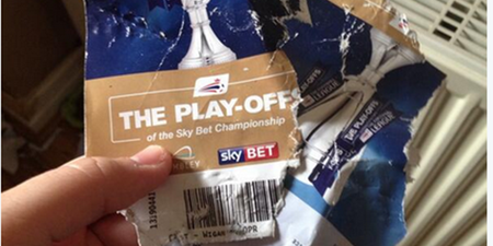 Pic: This QPR fan’s dog ate his play-off final tickets but Charlie Austin stepped in to save the day