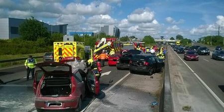 Pic: We hope everyone’s okay after this six-car crash in Cork this evening