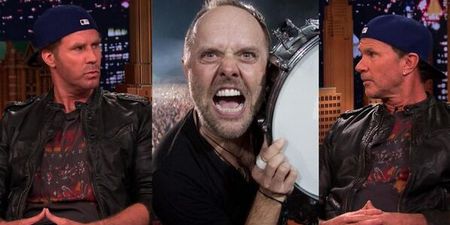 Metallica’s Lars Ulrich is up for drum battle challenge with Will Ferrell and Chad Smith