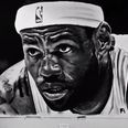 Video: Artist Barry Jazz Finnegan has done a LeBron James portrait and it is class