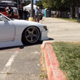 Video: Boy racer rips bodykit off car while driving up tiny curb