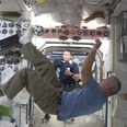 Video: ISS astronauts show off their football skills ahead of the World Cup