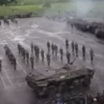 Video: Russian tank driver runs over comrade during military exercise