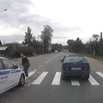 Video: Russian cop hits pedestrian on zebra crossing