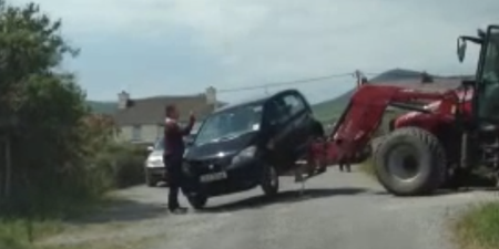 Video: Kerry farmers take car clamping to a new level