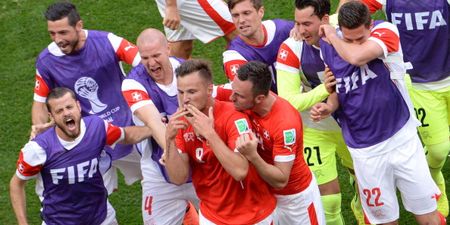 Vine: Switzerland steal last gasp win with this brilliant strike on the break against Ecuador