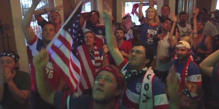 Video: USA fans react to Portugal’s last minute cracker