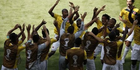 Chicago Town Take Away Slice of the Action: Vine: Best celebration of the World Cup so far goes to the Colombian team