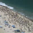 Pic: Just look at the crowds on Copacabana Beach to watch the Brazil game
