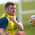 Pic: We doubt Dave Kilcoyne will be too happy with the snap Simon Zebo took of him in Argentina
