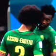 Vine: Benoit Assou-Ekotto head-butts his own team-mate as Cameroon crash out of the World Cup