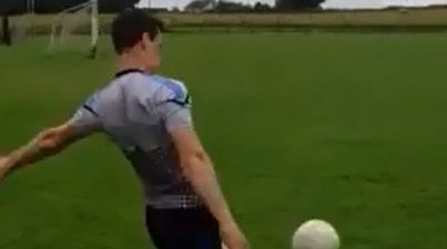 Video: Watch Offaly’s Niall McNamee fire over a series of ridiculous points from the corner flag