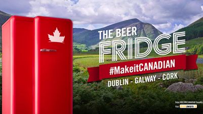 Calling everyone in Ireland… The Molson Canadian Beer Fridge drops in the capital today