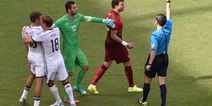 Vine: Hummels scores a humdinger of a header and Pepe sees red…