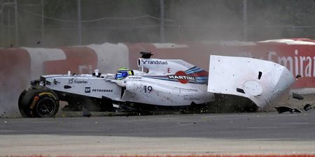 Gif: Here’s a look at the crash that ended Felipe Massa’s Canadian Grand Prix
