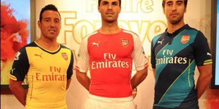 Pic: Arsenal officially launch their new kits for the 2014-15 season and they’re pretty damn sexy