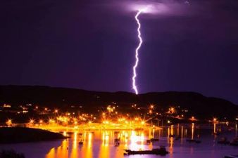 Pic: Amazing images of lightning striking over Baltimore in West Cork