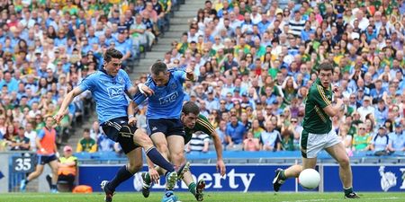 Live action from Dublin v Meath in the Leinster Football Final at Croke Park