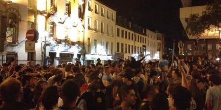 Video: The streets of Dublin were filled with Argentina fans after their win over Holland last night