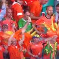 Pics: Irish lad in retro jersey wanders into Dutch crowd for World Cup quarter-final