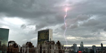 Video and pics: Lightning storm in New York resulted in stunning images of strikes hitting some major landmarks