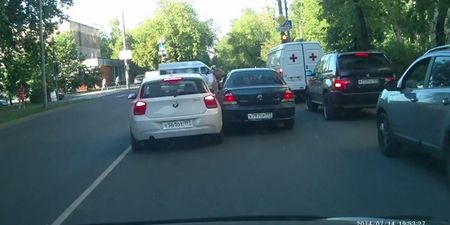 Video: Shocking dashcam footage shows one man drive over another during road rage incident