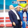 Chicago Town Take Away Slice of the Action: Vine: Argentina boss falling over is hilarious