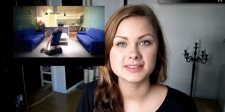 Video: Watch as a Swedish woman attempts to put on pants with no hands