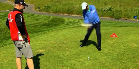 Video: Padraig Harrington takes on the Happy Gilmore challenge… while blindfolded