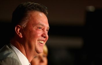 Pic: Man Utd’s Louis Van Gaal may have taken the most smiley selfie ever after the win against Stoke