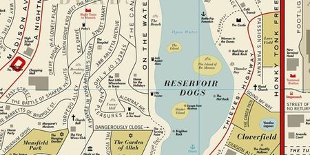 Pic: This imaginary map of movie titles as ‘real’ locations is absolutely brilliant