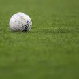 Pic: Full-back in Kildare unwinds in classic GAA Junior B fashion after being substituted