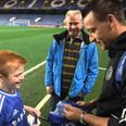 Pic: Young Chelsea fan from Dublin with rare bowel condition meets Mourinho and Terry on special visit to Holland