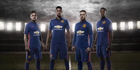 Pic: Manchester United will be wearing their new blue third kit against Inter Milan tonight