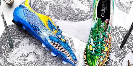 Pics: The new Adidas F50 football boots have been released and they have DRAGONS on them