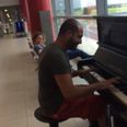 Video: Passenger starts playing on public piano in airport, covers Beethoven spectacularly