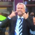 Vine: Alan Pardew does his happy dance during Newcastle’s clash with Aston Villa