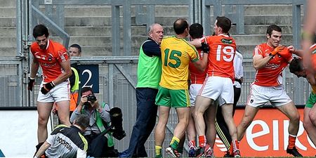 Des Cahill and Joe Brolly were at loggerheads over Donegal doctor push yesterday
